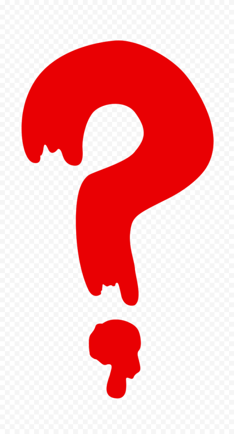 Question Mark Red Liquid Dripping Down Icon PNG IMG
