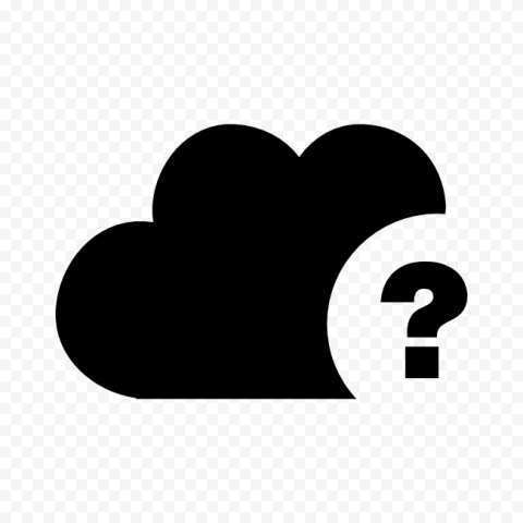 Questions About Cloud Black Icon PNG
