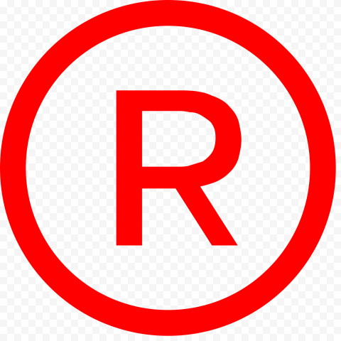 R Trademark Red Logo Icon Image PNG | Citypng