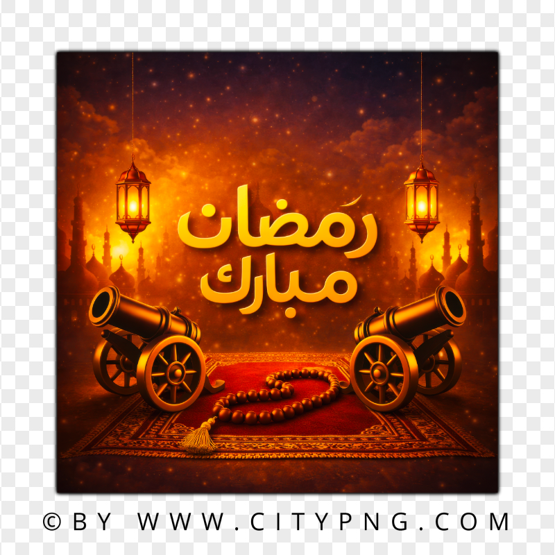 Islamic Ramadan Mubarak Wishes Card