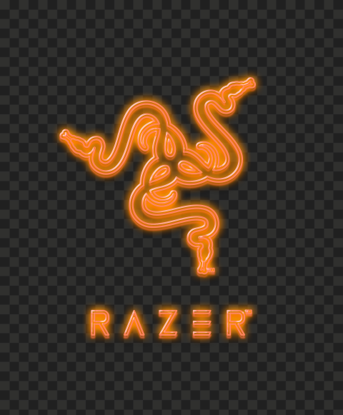 V Razor Logo Razer Red Blue Gradient Neon Logo Image PNG | Citypng