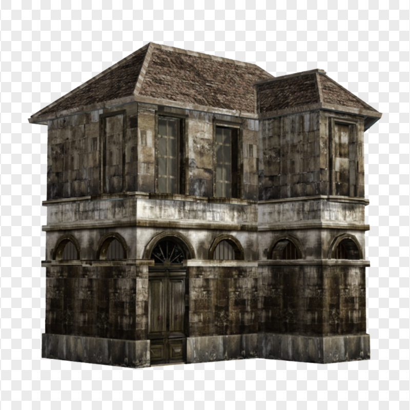 Real Old Abandoned Haunted House PNG