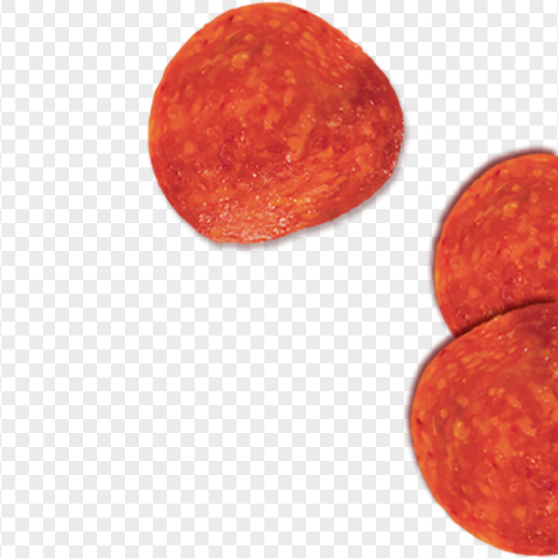 Real Pepperoni Slices Transparent Background