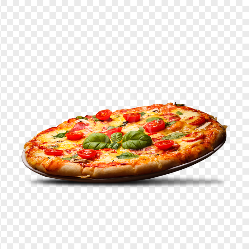 Real Veggie Pizza Italian Cuisine HD Transparent Background