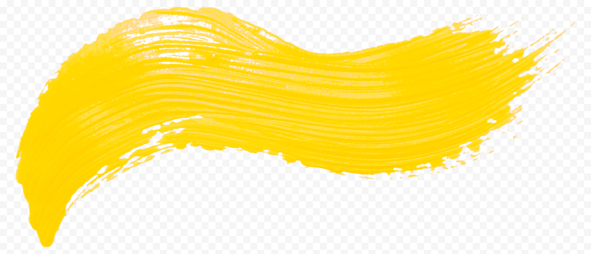 Real Yellow Brush Stroke PNG | Citypng