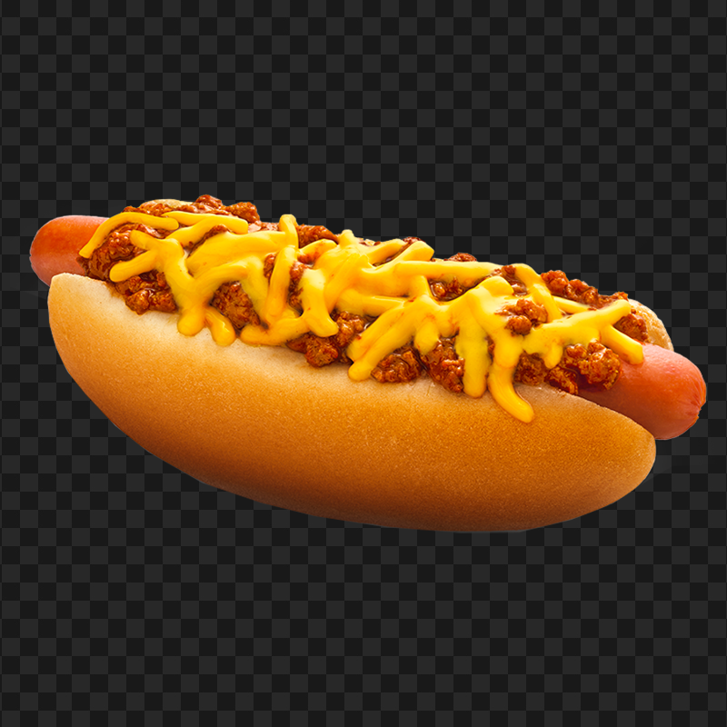 Realistic Cheese Hot Dog Sandwich PNG