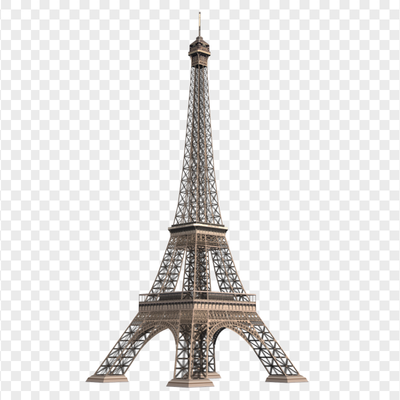 Realistic Eiffel Tower Transparent Background