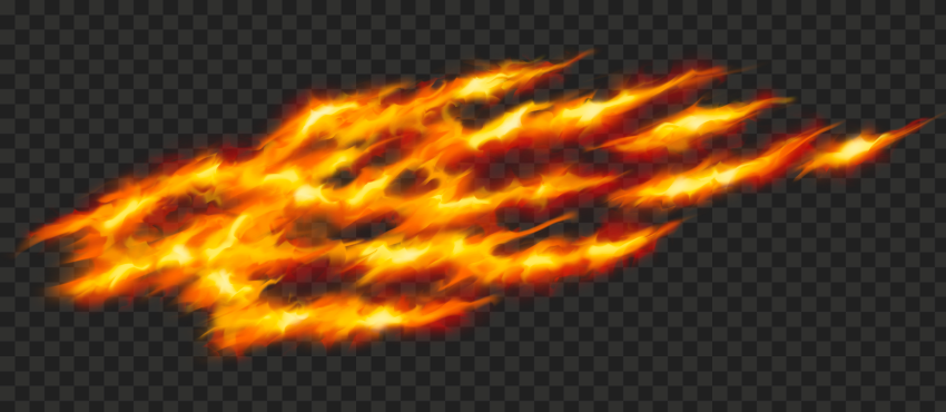 Realistic Fire Wind Effect HD PNG