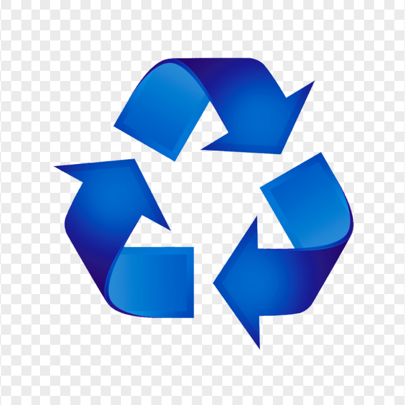 Recycle Recycling Blue Logo Icon PNG Image
