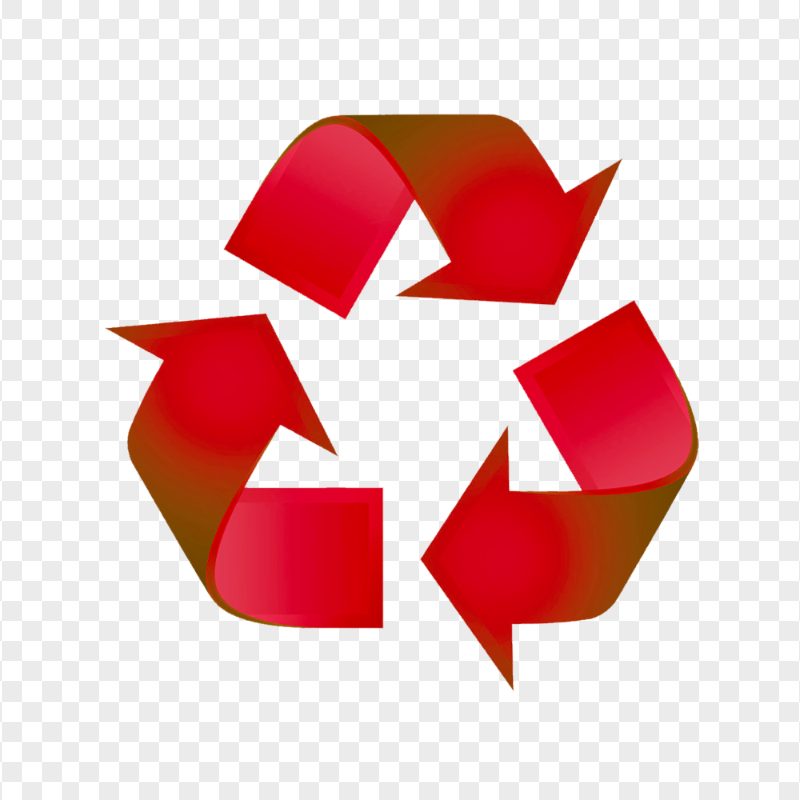 Recycle Recycling Red Logo Icon HD Transparent PNG