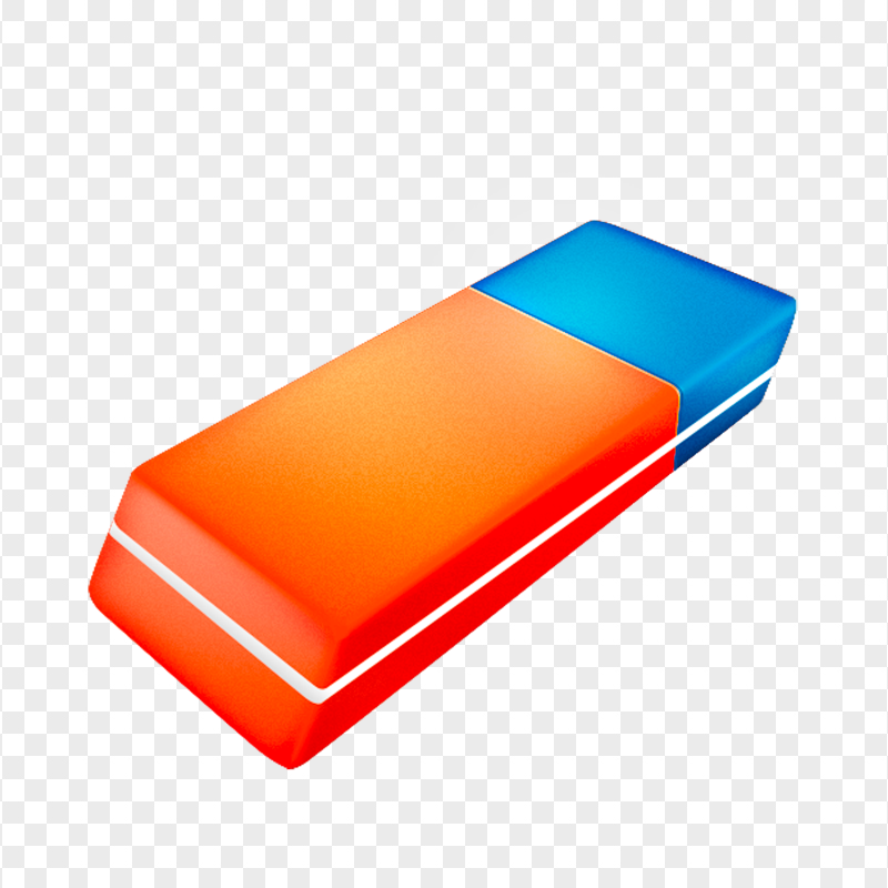 Red And Blue Pencil Eraser HD PNG