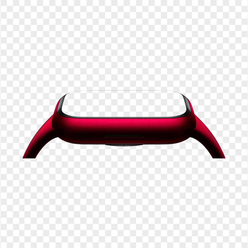 Red Apple Watch Series 8 Mockup PNG