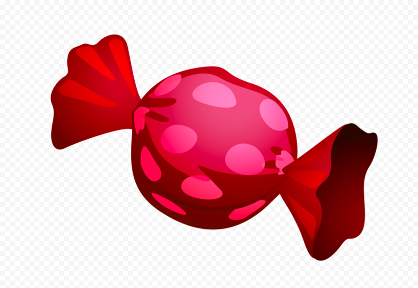 Red Candy Illustration Cartoon PNG Image