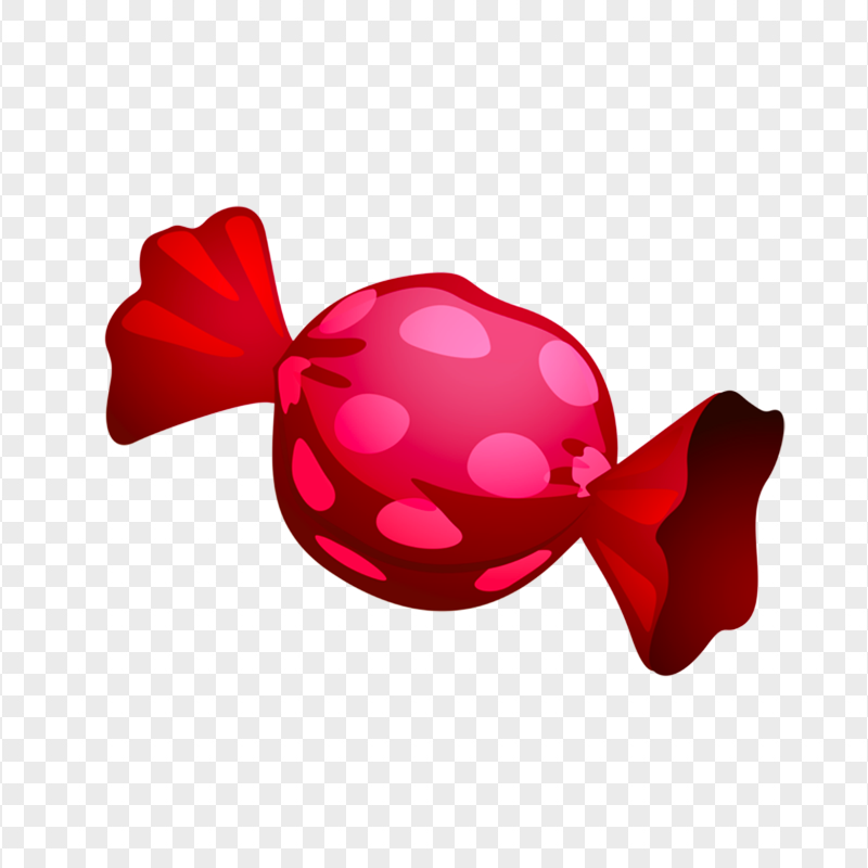 Red Candy Illustration Cartoon PNG Image
