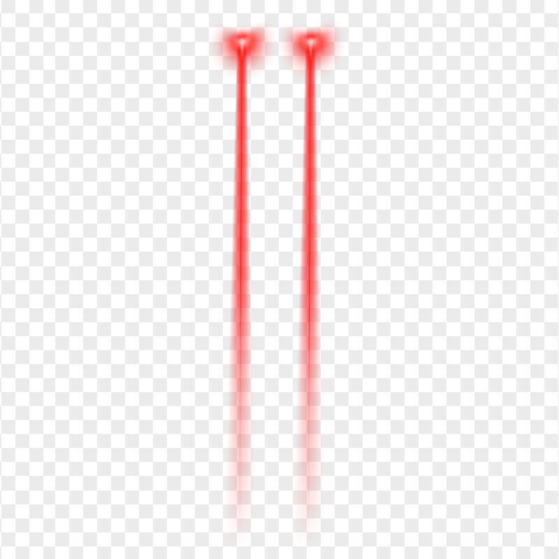 Red Glowing Laser Eyes Point Effect Transparent Background