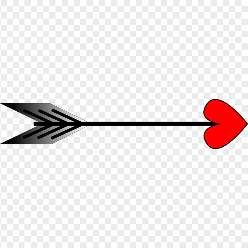 Red Heart Cupid Arrow