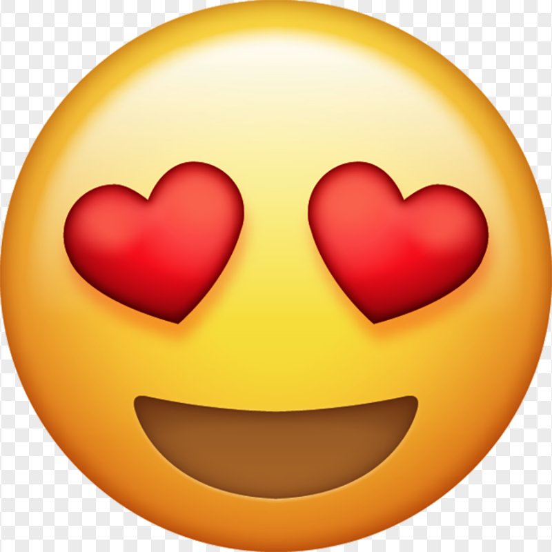 Red Hearts Eyes Love Emoji Face