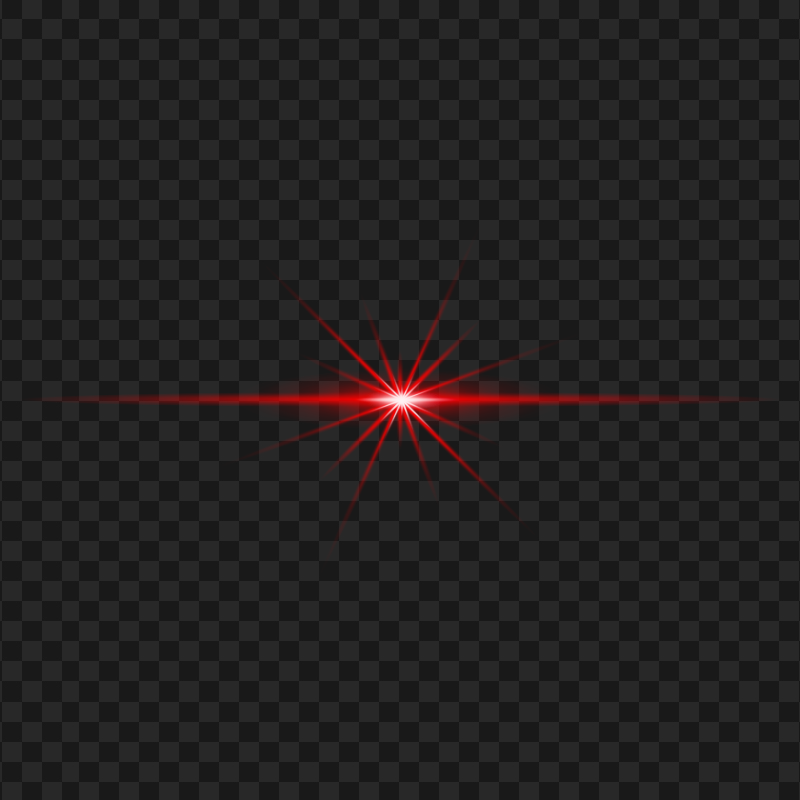 Red Light Line Flare Effect Transparent Background