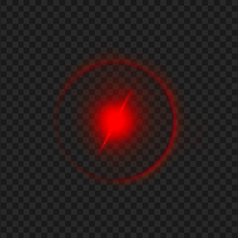 Red Luminous Circle Effect PNG