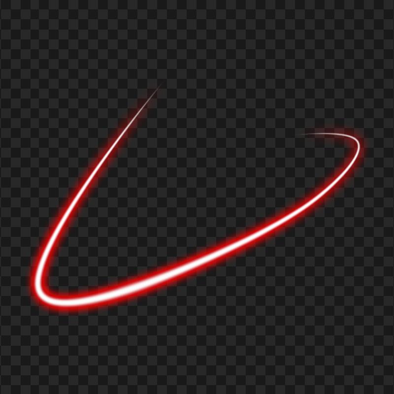 Red Neon Light Line PNG