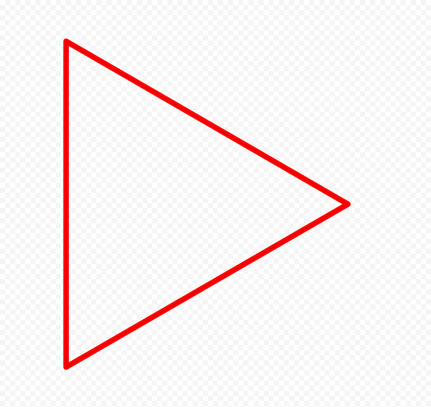 Red Triangle Outline