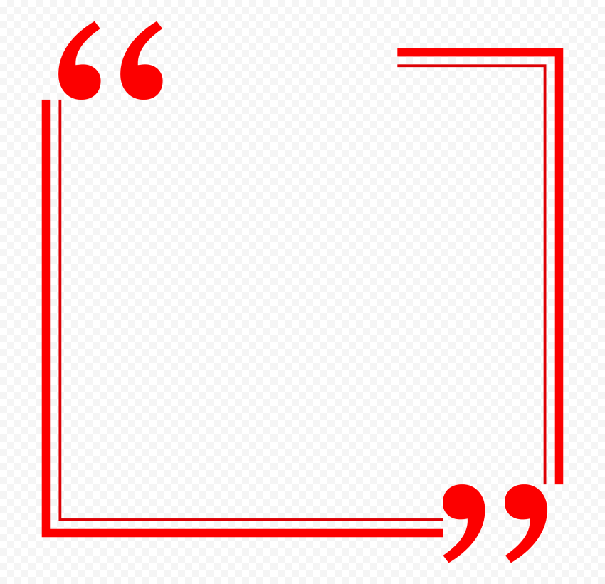 Red Quote Square Vector Frame PNG Image Citypng