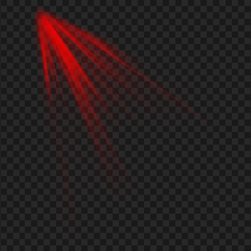 Red Ray Light Transparent Background