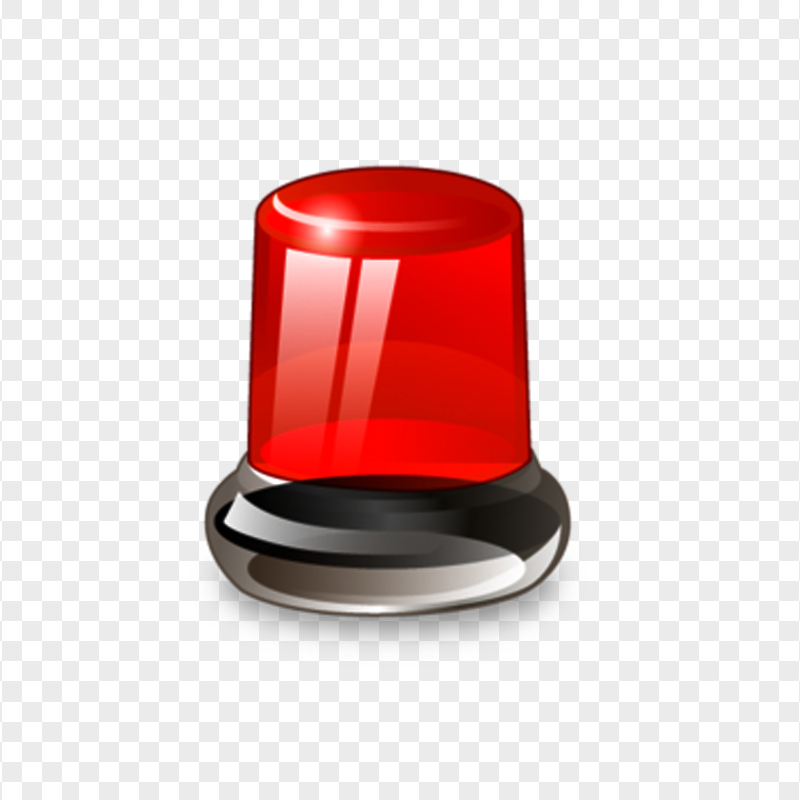 Red Rotating Beacon Siren Alarm Illustration PNG