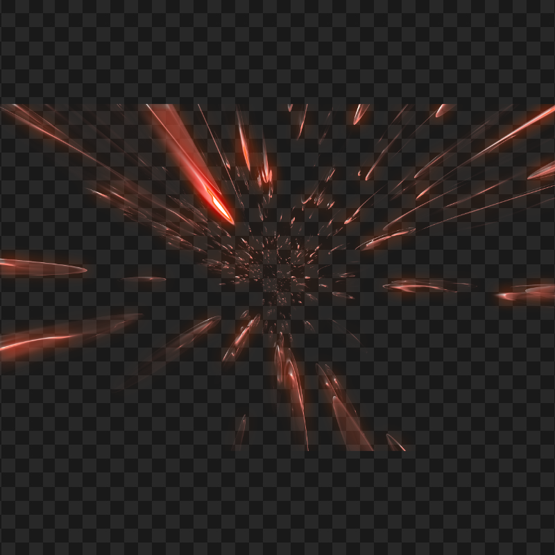 Red Spark Effect PNG