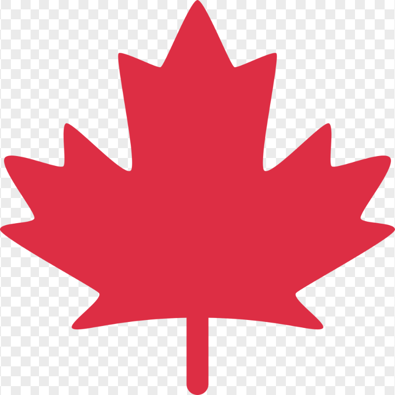 Red Vector Canada Maple Leaf PNG Image