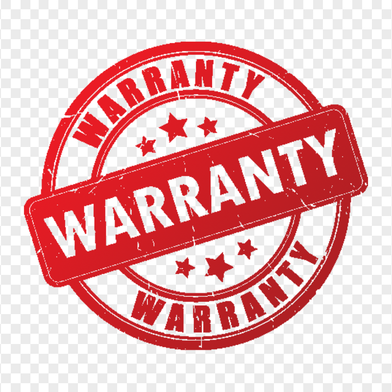 Red Warranty Round Stamp FREE PNG