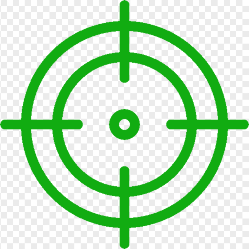 Reticle Crosshair Green Icon