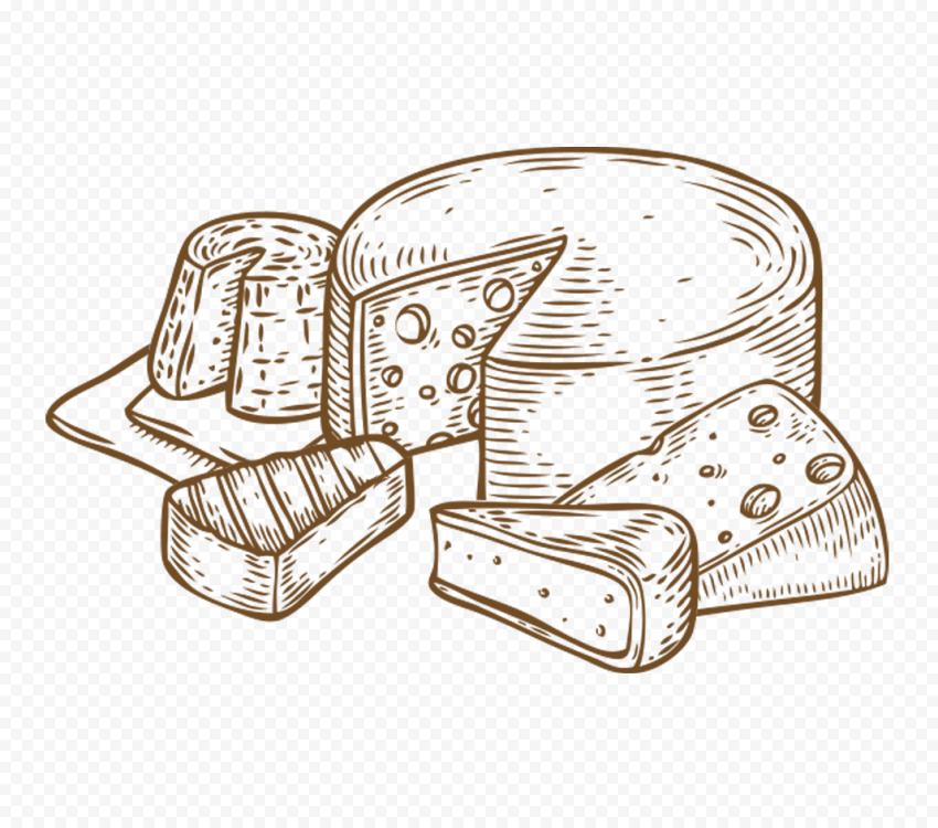 Ricotta Cheese Drawing Sketch PNG Citypng