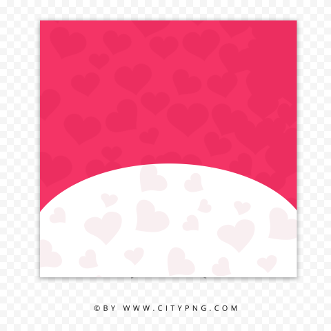 Romantic Valentines Love Blank Post Template PNG