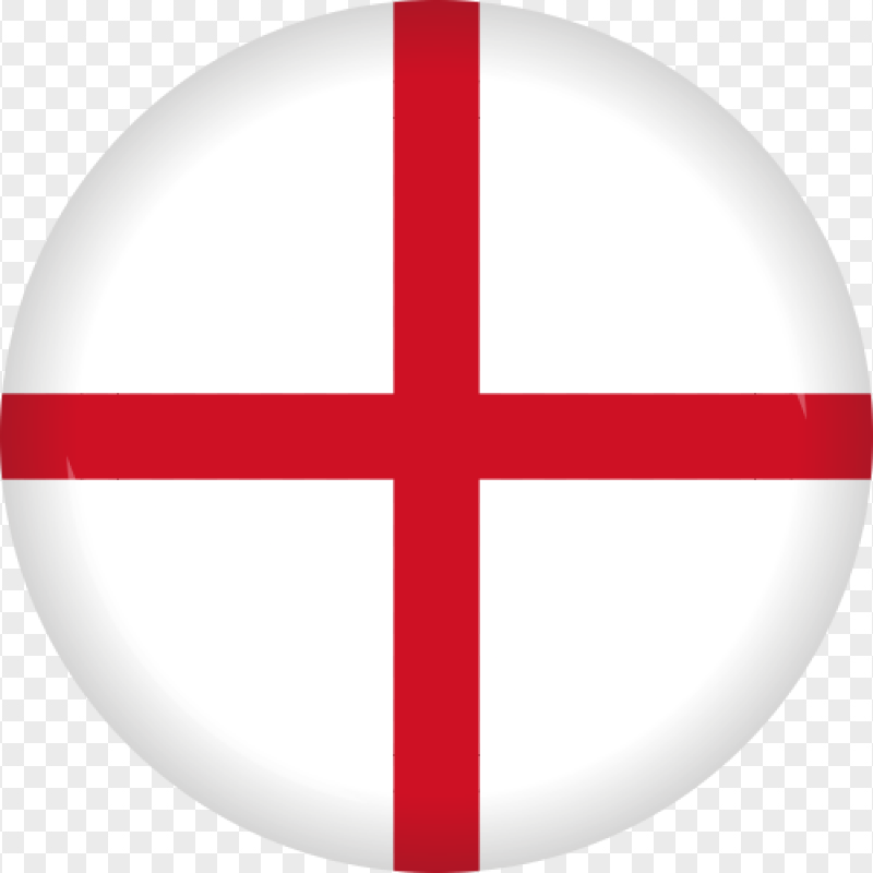 Round Circle England UK Flag Icon PNG