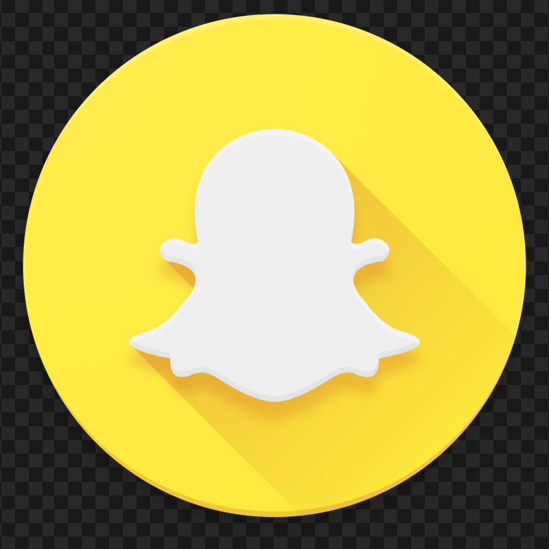 Round Circle Snapchat Illustration Logo Icon PNG