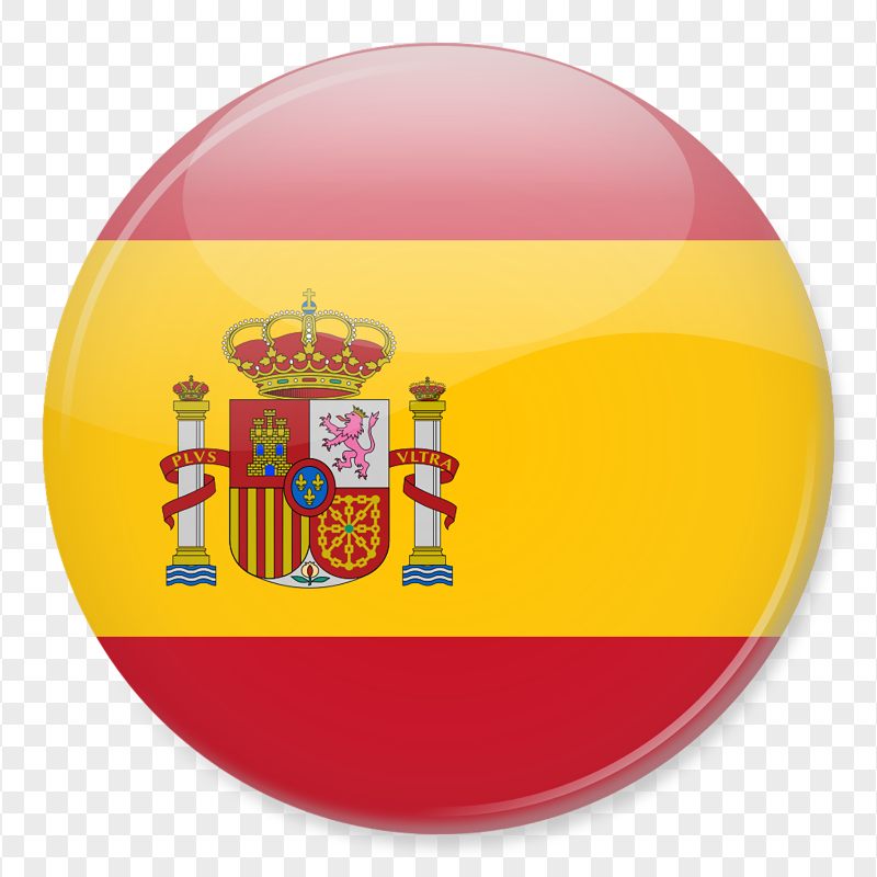 Round Circular Spain Flag Icon