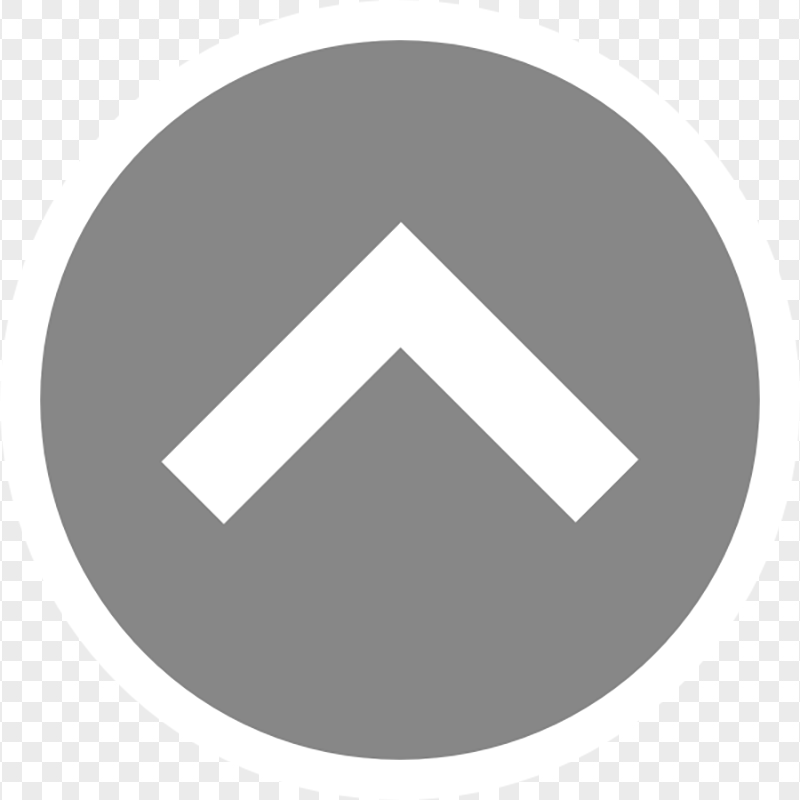 Round Gray Icon Up White Arrow