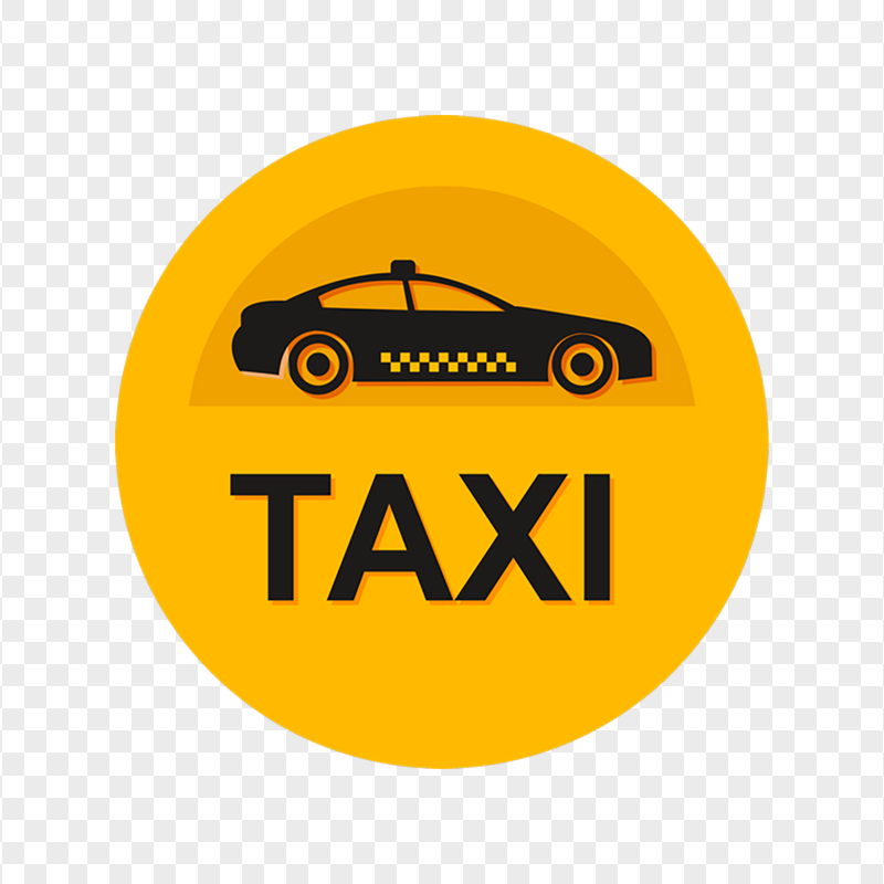 Round Logo Icon Of Taxi Service PNG
