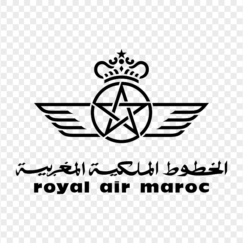 Royal Air Maroc Black Logo PNG