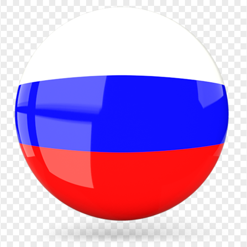 Russia Round Flag Icon