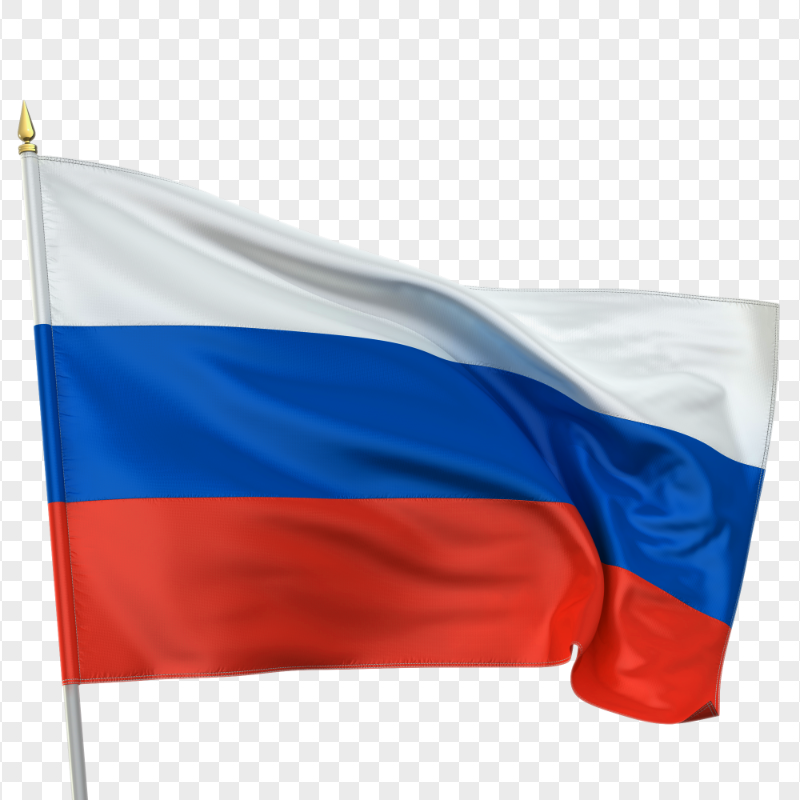 Russia Waving Flag HD PNG
