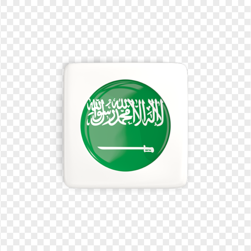 Saudi Arabia Square Illustration Button Icon PNG