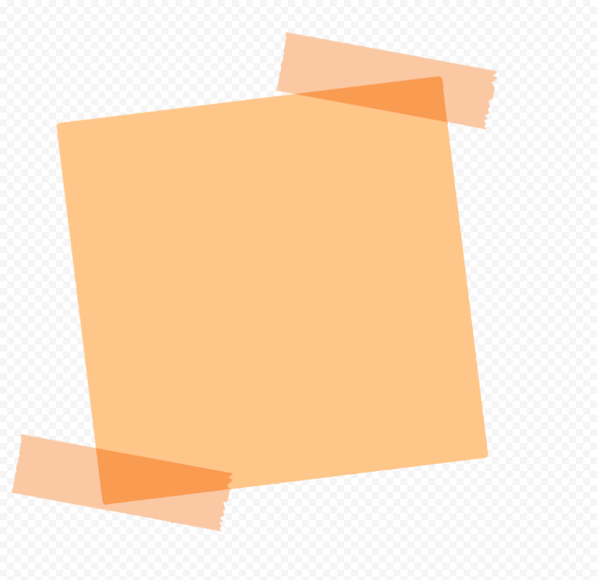 Saumon Pale Sticky Note With Adhesive Tape PNG IMG