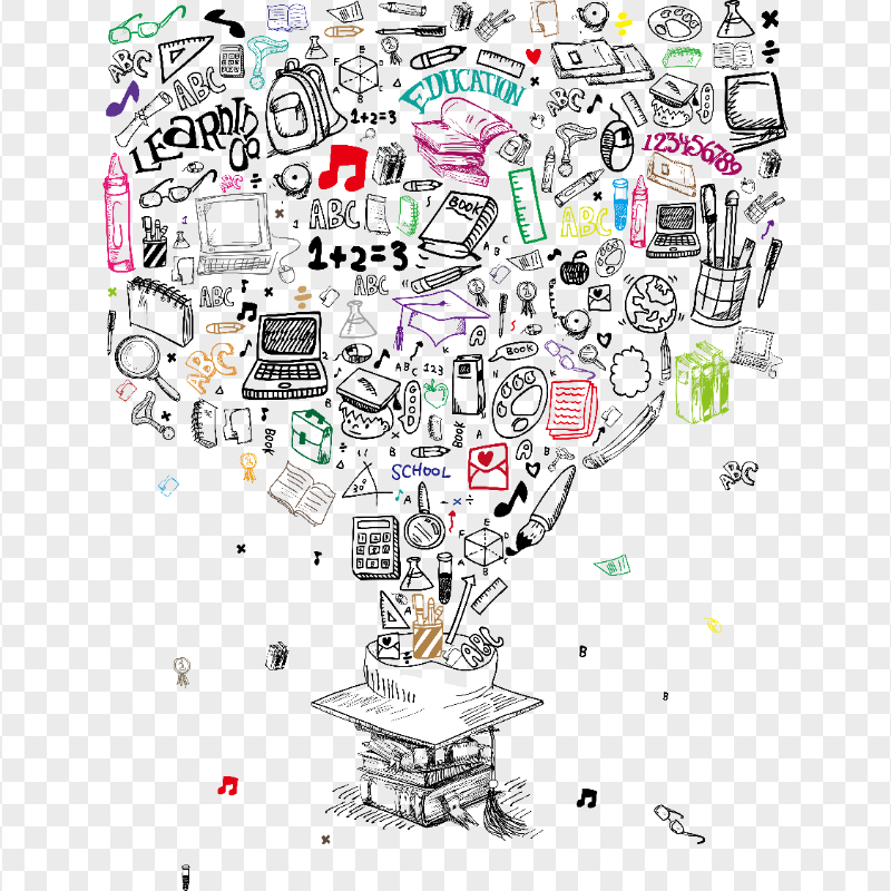 School Graduation Supplies Abstract