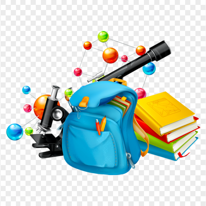 School Student Science Supplies Illustration PNG