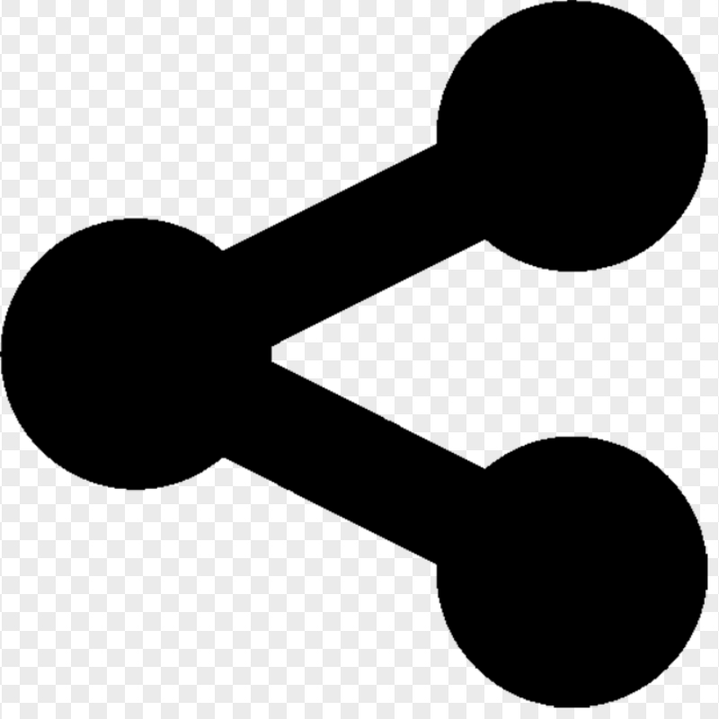 Share Black Icon Symbol Transparent PNG