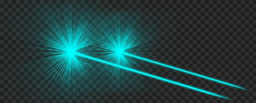 Side View Blue Eyes Laser Effect PNG