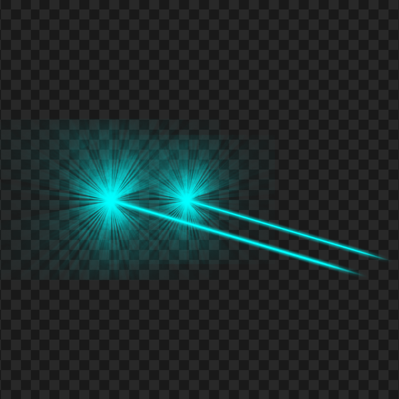 Side View Blue Eyes Laser Effect PNG