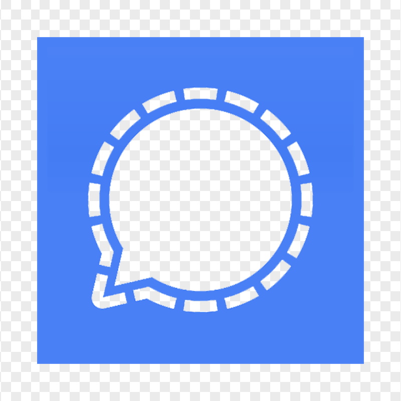 Signal Private Messenger Square Outline App Logo Icon PNG